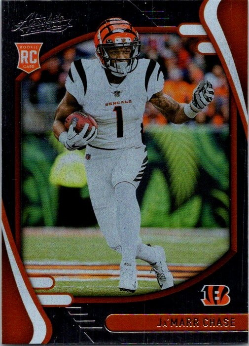 2021 Absolute Ja'marr Chase Rookie #105 Card RC Cincinnati Bengals LSU Tigers