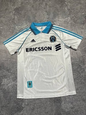 OLYMPIQUE MARSEILLE 1998 1999 HOME SHIRT CENTENARY FOOTBALL SOCCER