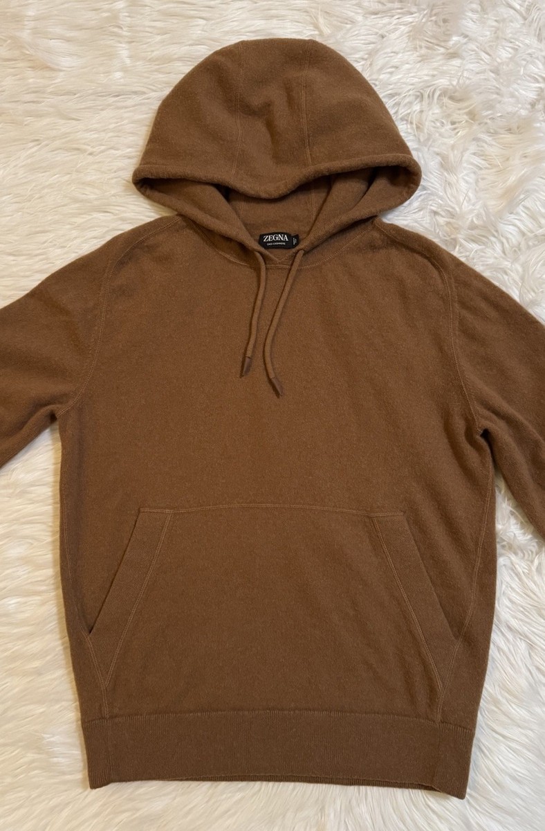 Zegna Oasi Cashmere Hoodie Pullover Vicuna Medium 50 | eBay
