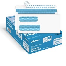 500 Count 10 Double Window Self Seal Security Envelopes - for Invoices, Stat...