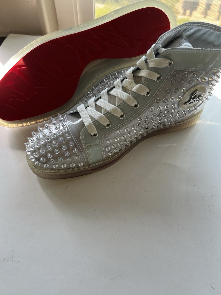 Christian Louboutin New Louix Ray PVC Spike Sneakers Shoes
