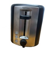 Amazon Basics 2 Slice Toaster Black Stainless...