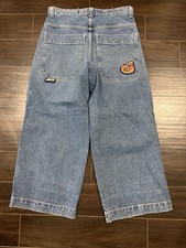 JNCO Twin Cannons Wide-Leg 26 Stone Blue 34x30 Denim Jeans Skater Baggy Rave