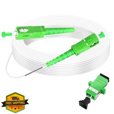 Zerci 15m SC/APC OS2 Simplex Singlemode Fiber Optic Cable Patch Cord