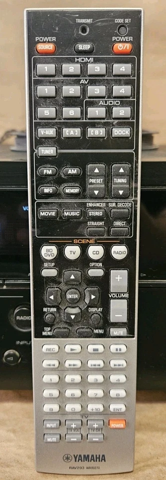 Yamaha RX-V465 5.1 Ch HDMI Home Theater Surround Receiver Stereo + Remote Bundle - Image 3 of 4