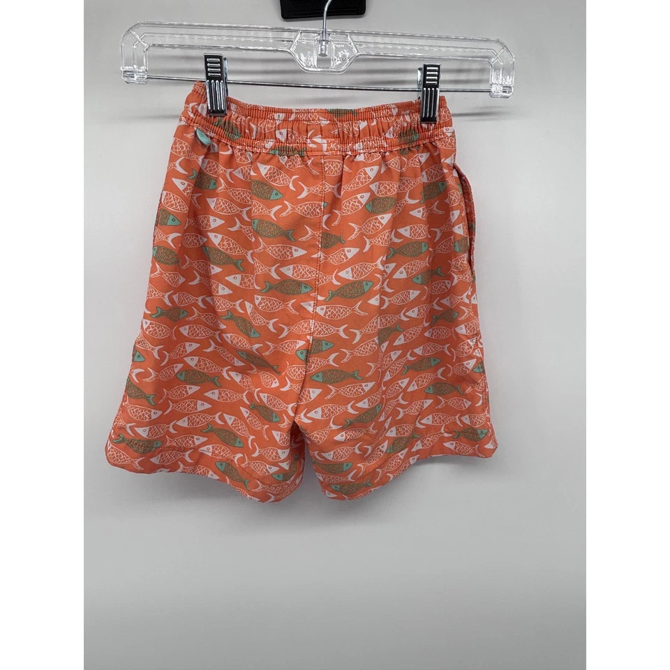 Crewcuts мальчиков плавки размер 8 оранжевый рыбы печать эластичный пояс шорты - Изображение 4 из 4