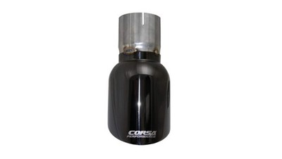 Corsa 2009-2019 Single Universal 3.0in Inlet / 4.5in Outlet Black PVD Pro-Series