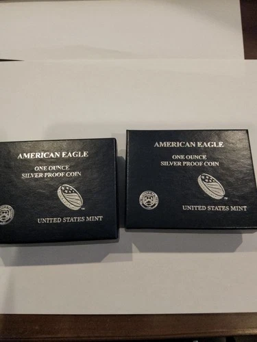 2012 W Proof $1 American Silver Eagle Dollar w/boxes and COA's G01