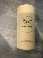 LUXULISH Wooden Bourbon Glass，The Original Wood Bourbon Drinking Tumbler