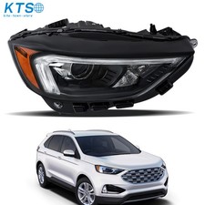 LED Headlights Assembly For 2019-2023 Ford Edge W/LED DRL Black Headlamp Right