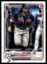 Ronald Acuna Jr. 2021 Bowman #62 Braves MLB READ FREE SHIPPING AutographDen