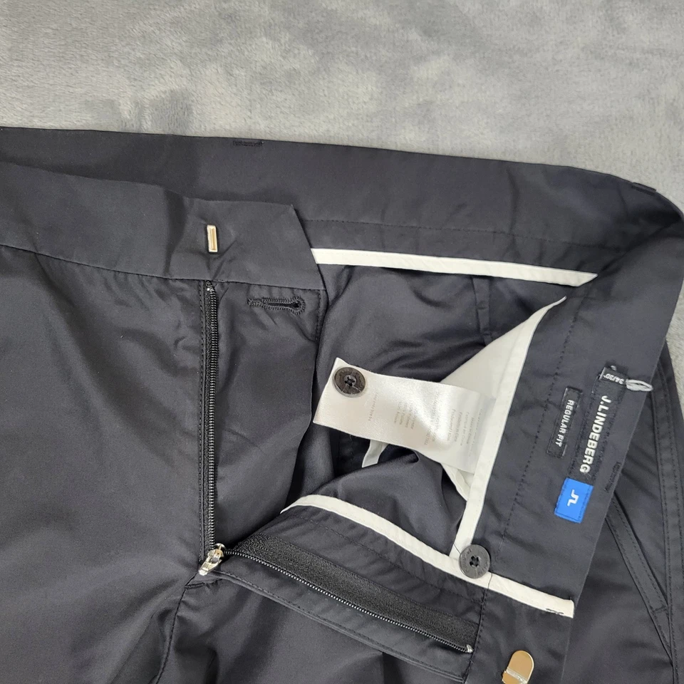 J Lindeberg Pants Mens Size 34x30 Golf Performance Micro Twill Black - Image 4 of 4