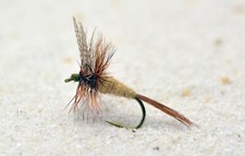 12 Flies - March Brown Dry Fly - Mustad Signature Fly Fishing Hooks/Choose Size