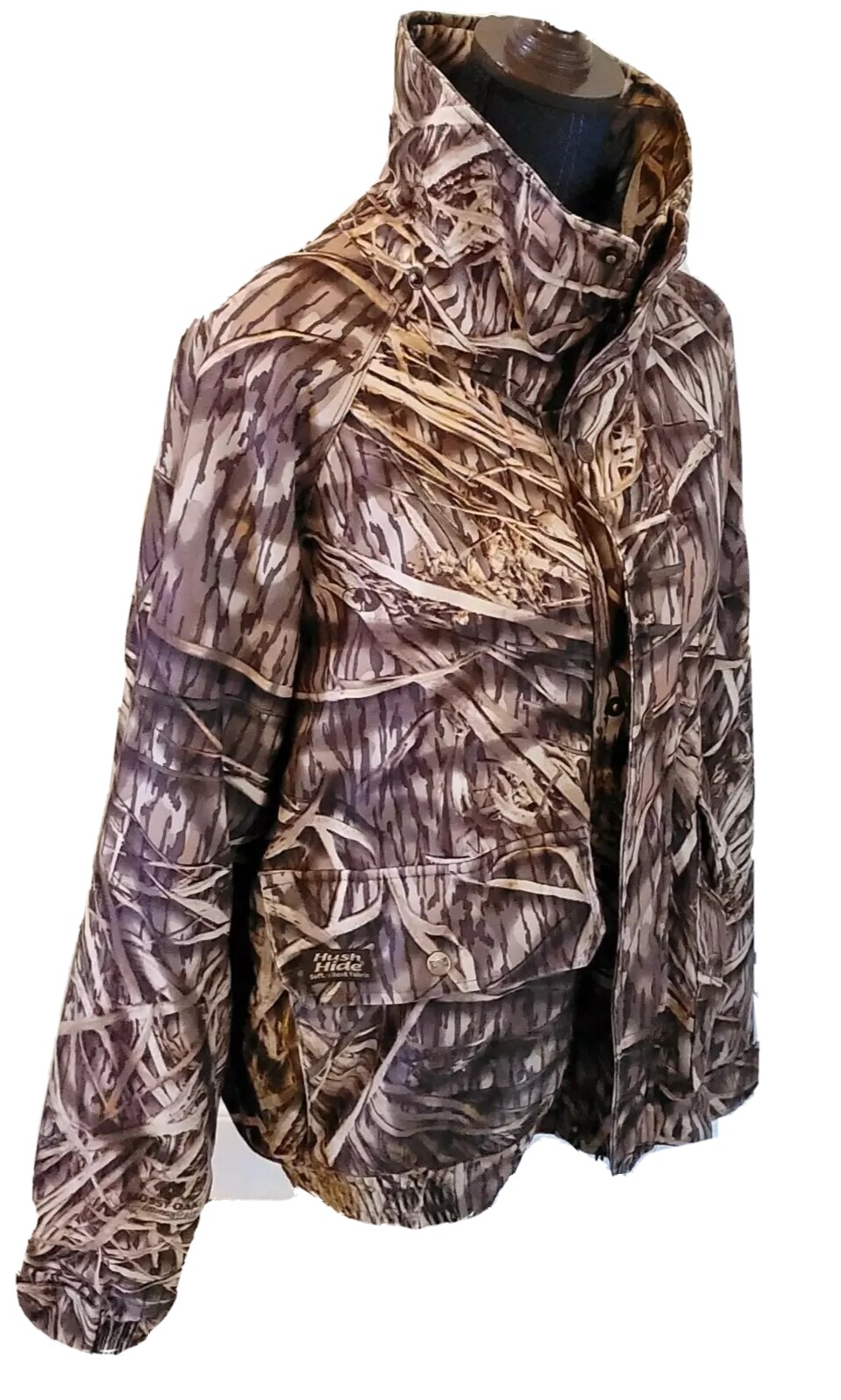 Gamehide Mens Large Hunting Jacket Hush Hide Mossy Oak Shadow Grass Camo GC eBay