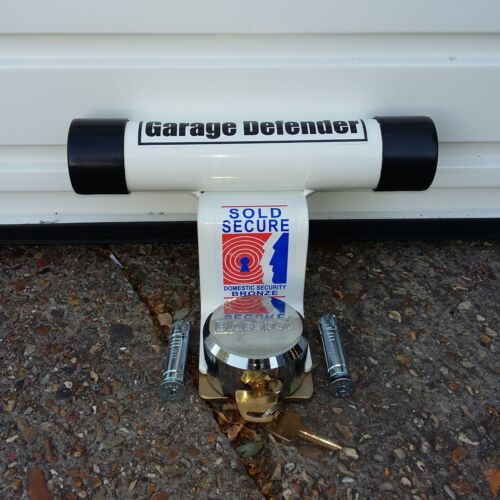 Garage Defender Master Garage Door Security Lock Motorbike WHITE eBay