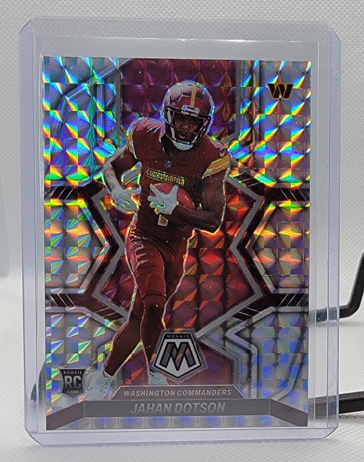 2022 Mosaic Silver Mosaic Rookie Card Commanders Jahan Dotson #314