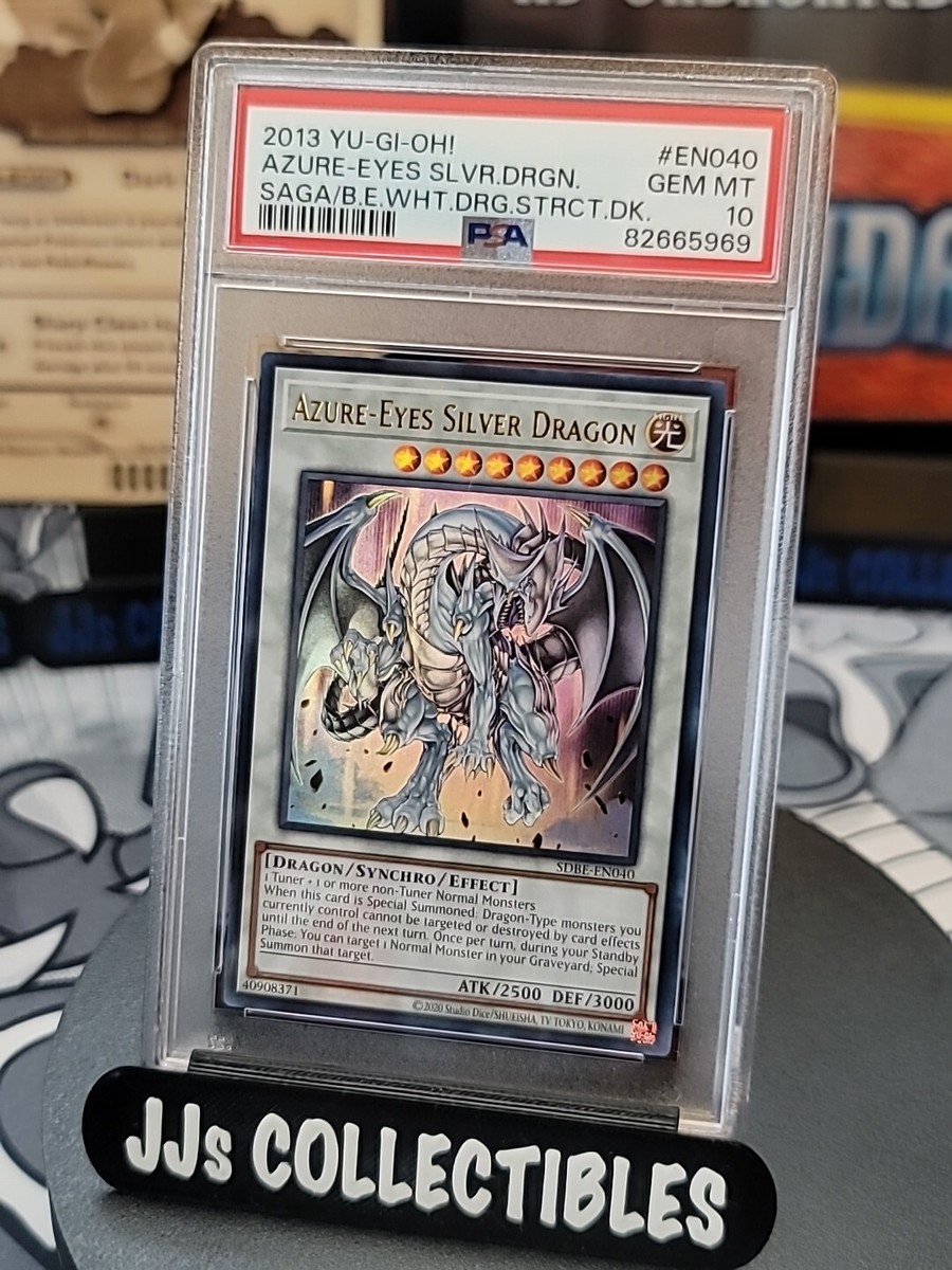 2013 Yu-Gi-Oh Azure-Eyes Silver Dragon SDBE-EN040 PSA 10 CGC BGS