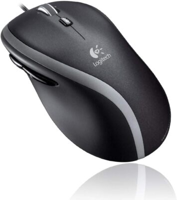 Logitech M500 kabelgebundene USB Maus, hochpräzises 1000 dpi Lasertracking