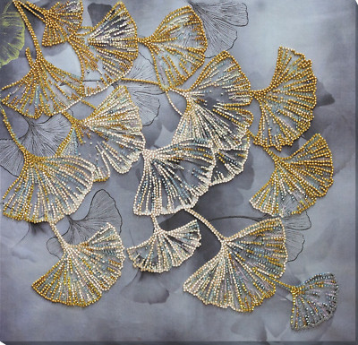 Abris Art Bead Embroidery Kit - Ginkgo biloba