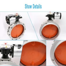Powder Butterfly Valve Pneumatic Powder Cement Double Flanged Butterfly Valve