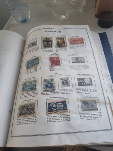 HE Harris USA Liberty Briefmarkenalbum 1963 mit über 250 Briefmarken - Bild 11 von 12