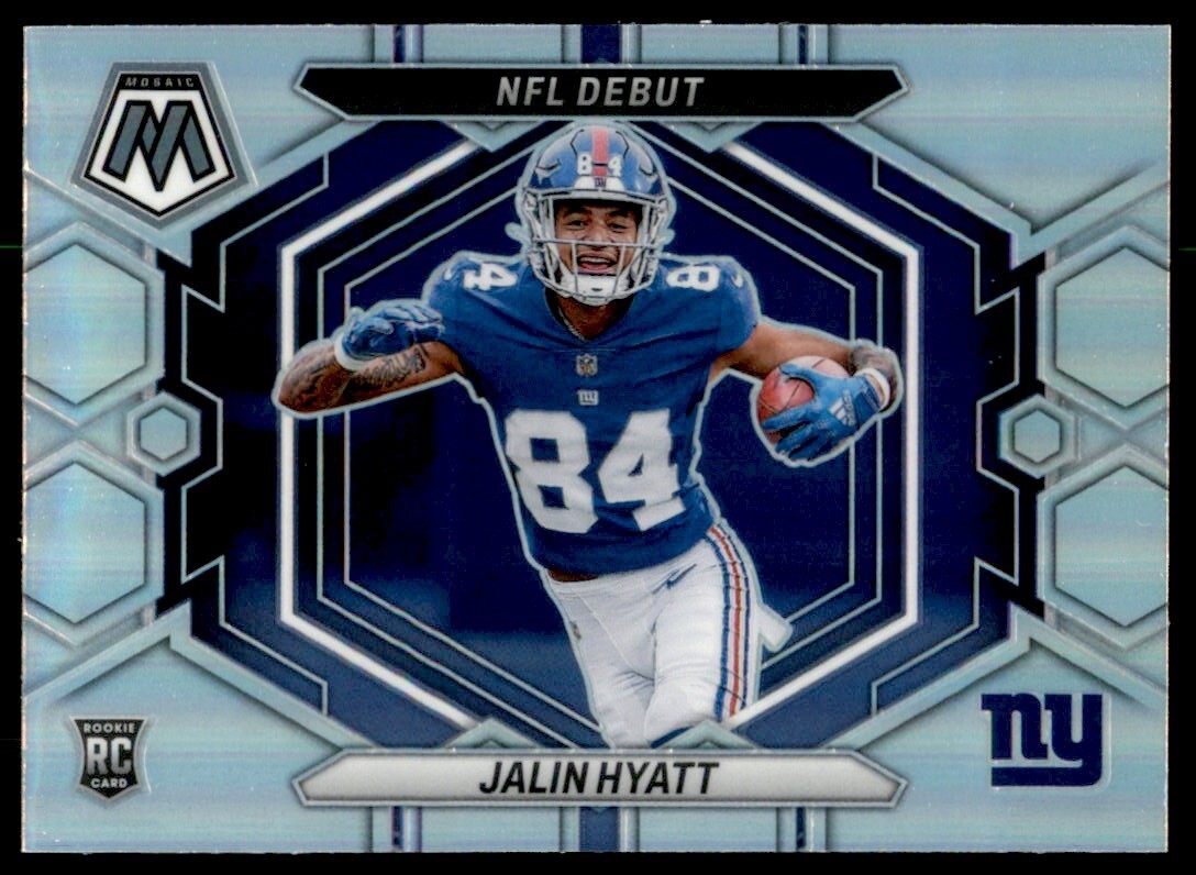 2023 PANINI MOSAIC SILVER JALIN HYATT ROOKIE NEW YORK GIANTS #ND-17