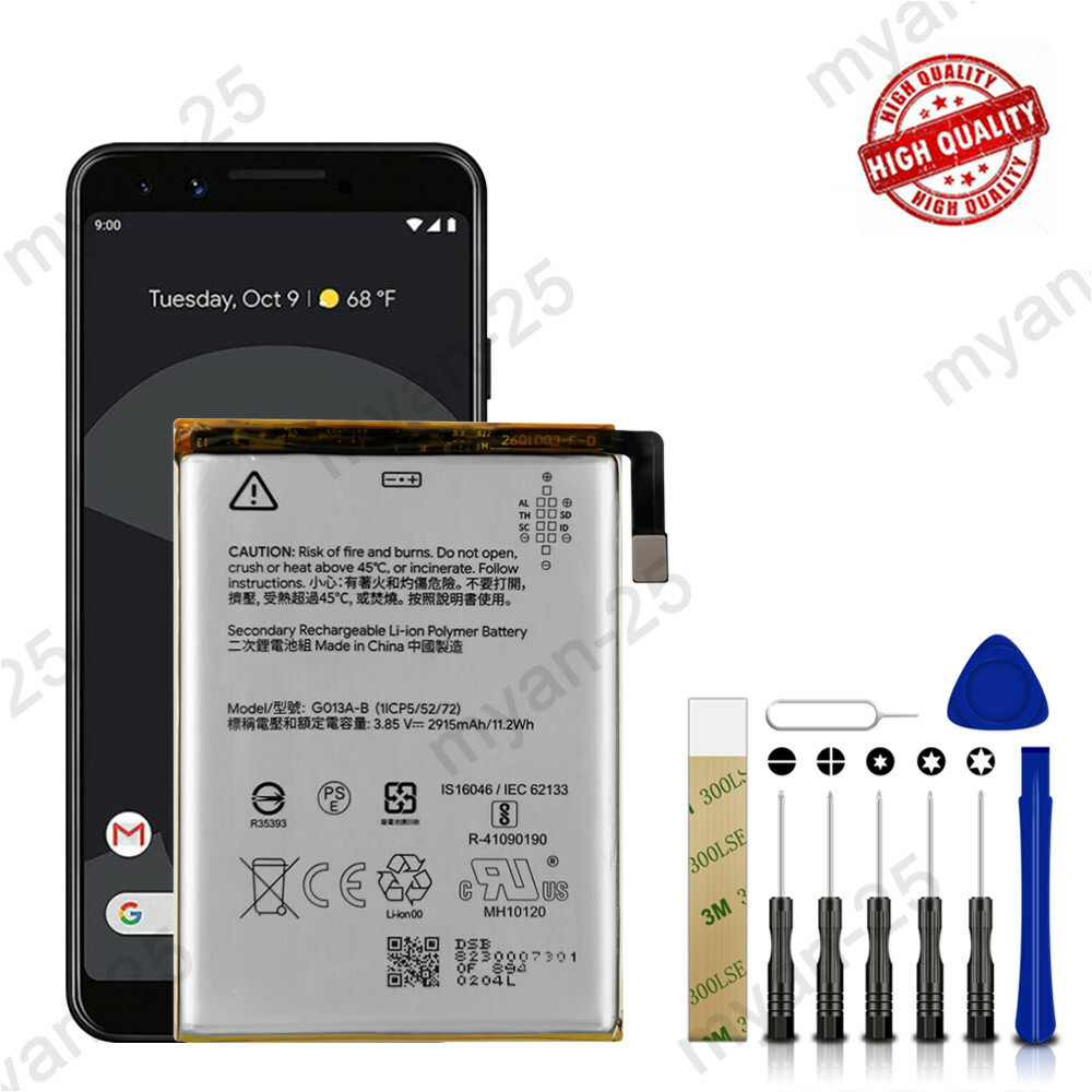 For Google Pixel Replacement Battery G013A-B Tools