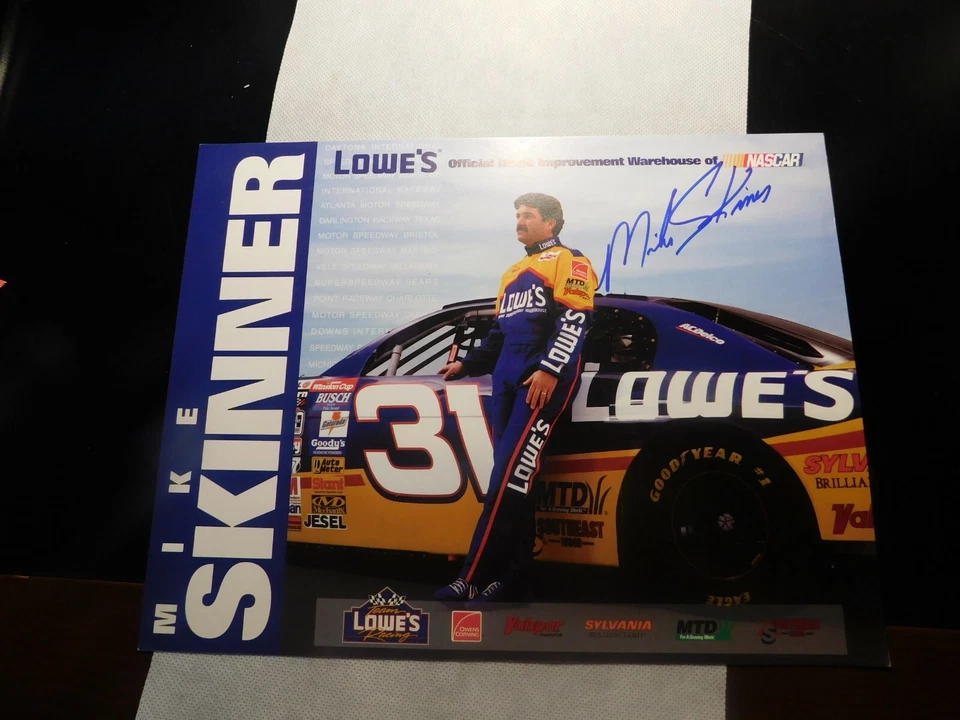¡FOTOGRAFÍA PROMOCIONAL AUTÓGRAFO DE MIKE SKINNER NASCAR! FF372DSH2 Foto 4 de 4