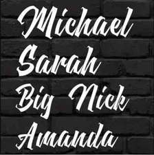 Custom Personalized Graffiti Tag Name Decal Sticker for Car Window Tumbler Wall