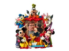 Disney 3D Characters Photo Picture Frame Donald Mickey Minnie Goofy Pluto Daisy