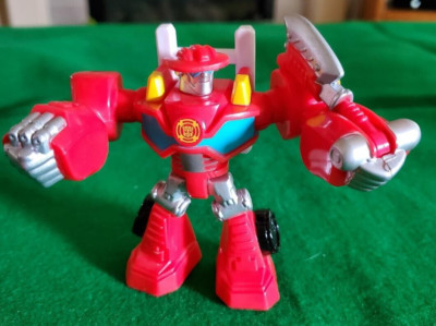 3 1/2'' Hasbro Transformers Rescue Bots Heroes HEAT WAVE Action Figure #B0349