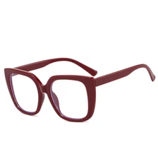 New Square Blue Light Blocking Nearsighted Glasses Women Fashion Myopia Glasses 