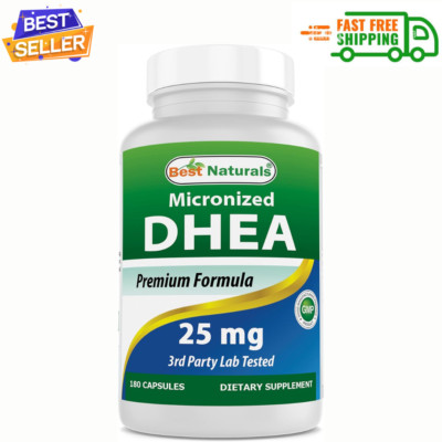 Best Naturals, Micronized DHEA 25 mg - 180 Capsules