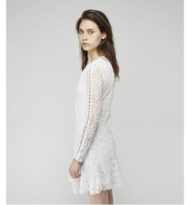 isabel marant white lace dress
