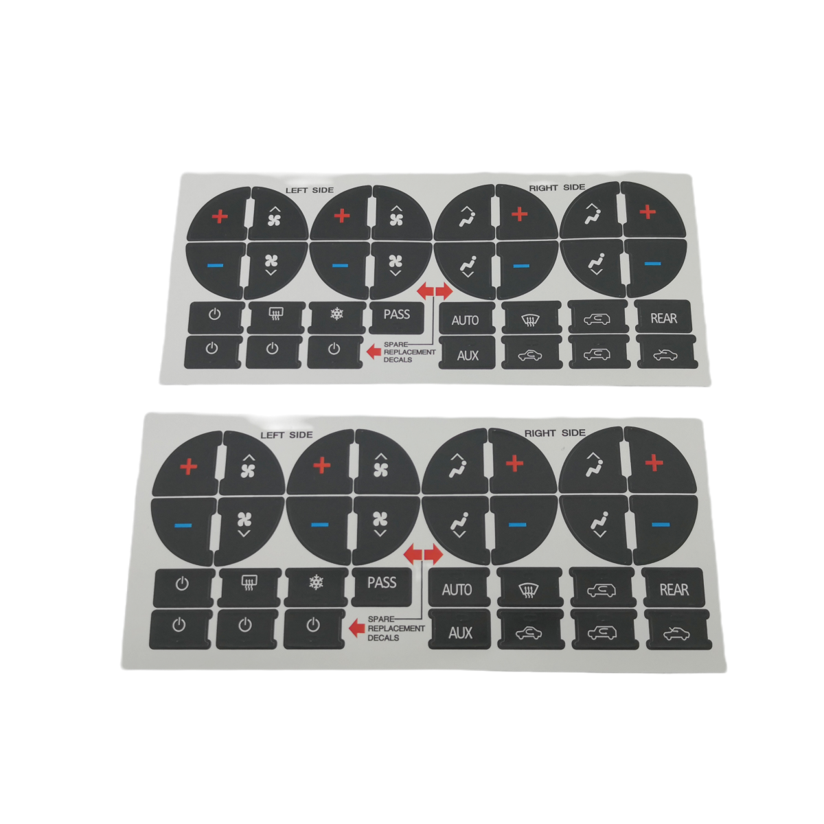 AC Dash Button Repair Kit Decal Stickers For Replacement Chevrolet GMC