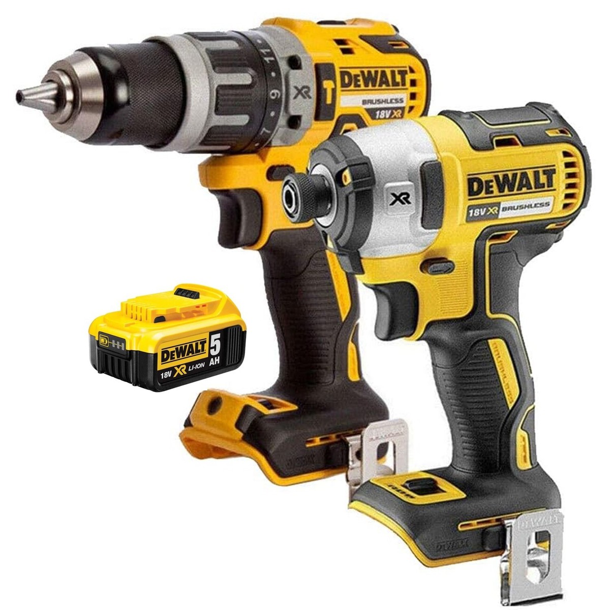 DeWalt DCF887N 18V Brushless Impact Driver+ DCD796N Combi Drill