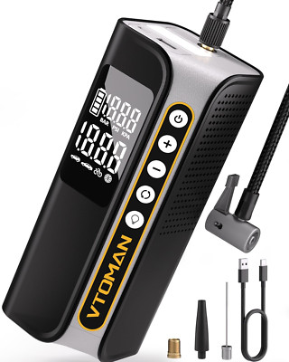 X6 Pro Tire Inflator Portable Air Compressor, 160PSI 2X Faster Inflation Cordles