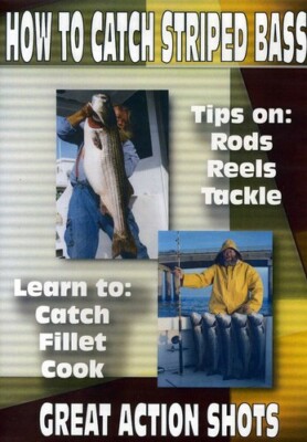 HOW TO CATCH STRIPED BASS - Tips Learn Tackle Catch Fillet Cook DR. JIM DVD NEW