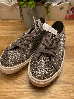 navy glitter tennis shoes