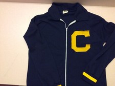 Chaqueta Uniforme Escolar Atlético Russell Vintage Años 60 Años 70 Azul y Dorado C Chelsea