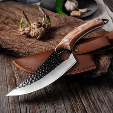 CUSTOM HANDMADE FORGED CARBON STEEL STEAK CHEF BONING BUTCHER KITCHEN KNIFE 2695