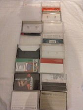 Lot Of 18 Empty Cassette Tape Cases Plastic Replacement