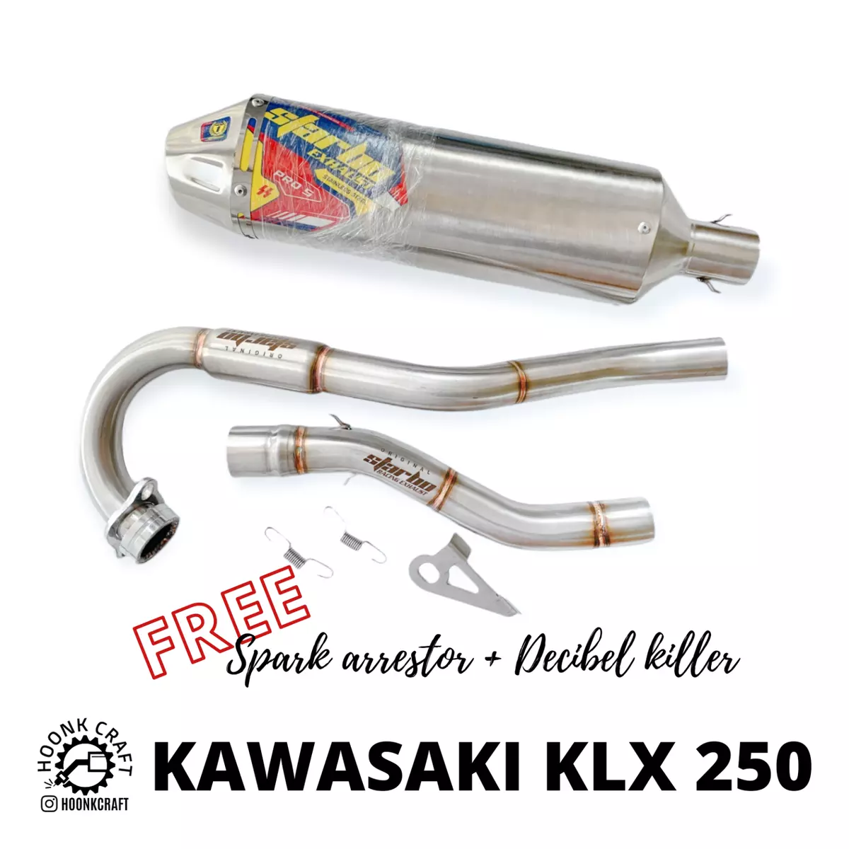 KAWASAKI KLX 250 S KLX 250 SF FULL SYSTEM PERFORMANCE EXHAUST eBay