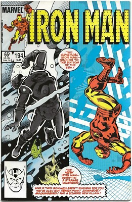 Iron Man #194 (1985) Vintage Key Comic 1st Cameo of Scourge, Death of Enforcer