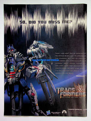 Transformers Soundwave Figure Hasbro 2009 Trade Print Magazine Ad Poster ADVERT