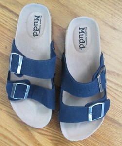 mudd women's double buckle slide sandals