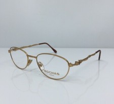 New Vintage Rochas Eyeglasses Rochas Paris 9146 C. 02 Brushed Gold 52mm France