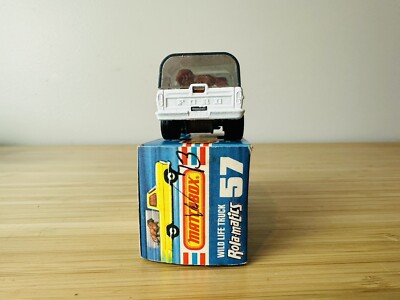Matchbox #57 Wild Life Zebra Tampo Truck Rolamatics 1973 In