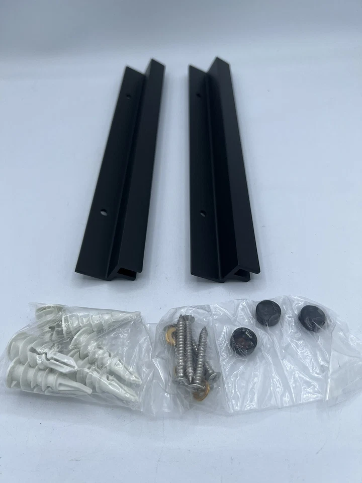 Rejuvenation Yaquina Floating 10" Rectangular Mirror Brackets Oil Rubbed Bronze - Image 2 of 4