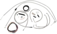 LA Choppers Complete Handlebar Cable And Brake Line Kit Beach Bar LA-8006KT2A-04